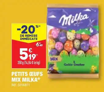 ALDI PETITS ŒUFS MIX MILKA® offre