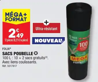ALDI FOLIA® SACS POUBELLE offre