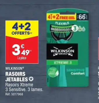 ALDI WILKINSON® RASOIRS JETABLES✪ offre