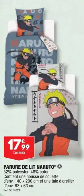 ALDI PARURE DE LIT NARUTO® ✪ offre