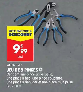 ALDI WORKZONE® JEU DE 5 PINCES ✪ offre