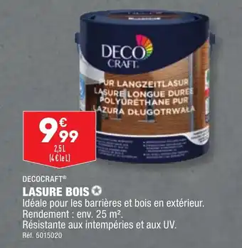 ALDI DECOCRAFT® LASURE BOIS✪ offre