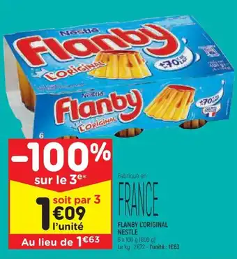 Leader Price FLANBY L'ORIGINAL NESTLE offre