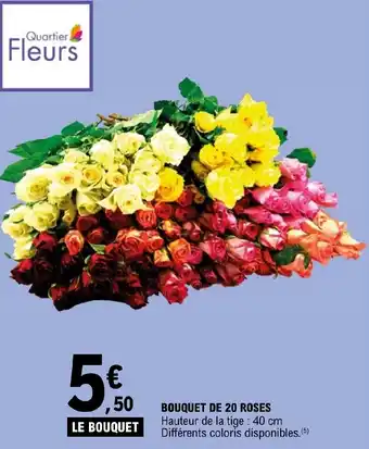 E.Leclerc Express BOUQUET DE 20 ROSES offre