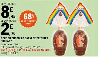 E.Leclerc Express OEUF EN CHOCOLAT GARNI DE FRITURES "ROHAN" offre