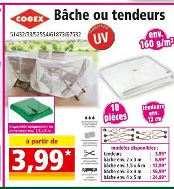 Norma COGEX Bâche ou tendeurs offre