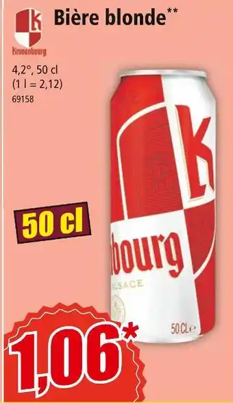 Norma Kronenbourg Bière blonde offre