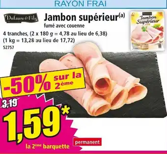 Norma Dufaure & Fils Jambon supérieur offre