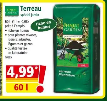 Norma FINEST GARDEN Terreau spécial jardin offre