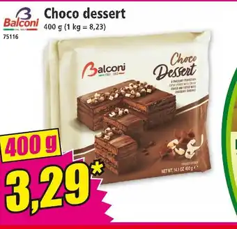 Norma Balconi Choco dessert offre