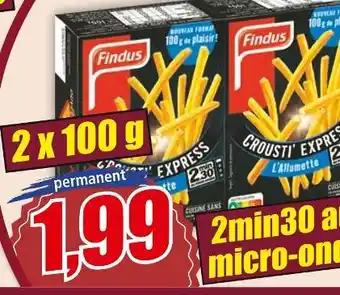 Norma Findus Frites L’allumette express offre