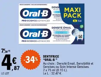 E.Leclerc Express DENTIFRICE "ORAL-B " offre