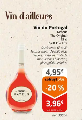 Colruyt Mateus Vin du Portugal offre