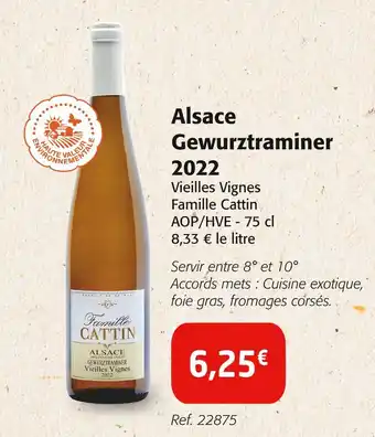 Colruyt Famille Cattin Alsace Gewurztraminer 2022 offre