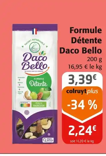 Colruyt Daco Bello Formule Détente offre