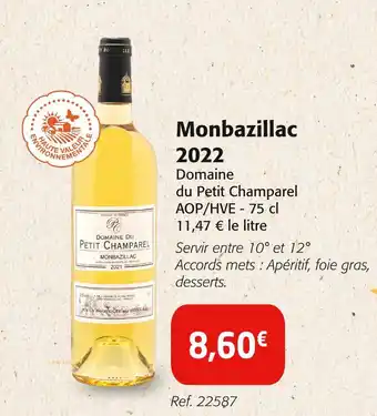 Colruyt Domaine du Petit Champarel Monbazillac 2022 offre