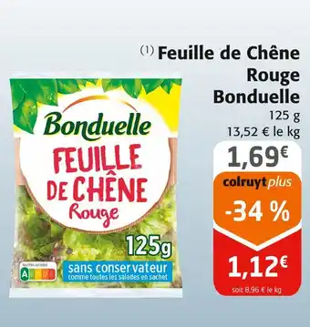 Colruyt Bonduelle Feuille de Chêne Rouge offre