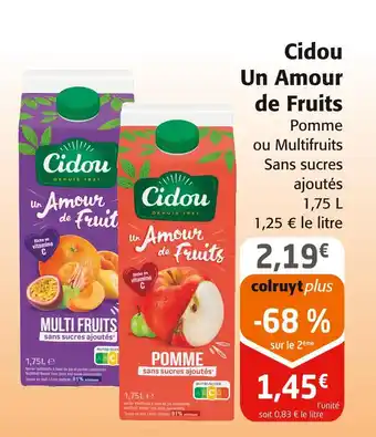 Colruyt Cidou Un Amour de Fruits offre