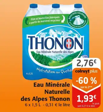 Colruyt THONON Eau Minérale Naturelle des Alpes offre