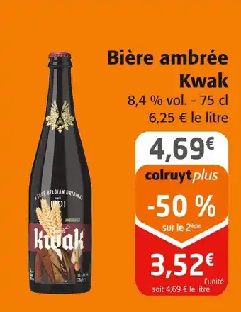 Colruyt Kwak Bière ambrée offre