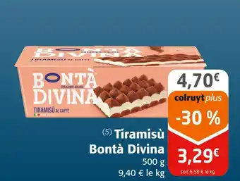 Colruyt Bontà Divina Tiramisù offre