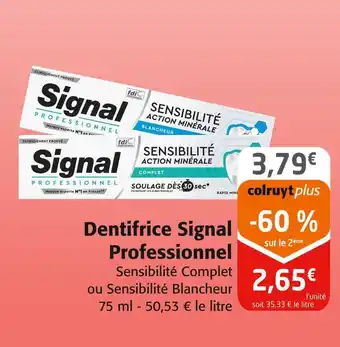 Colruyt Signal Professionnel Dentifrice offre