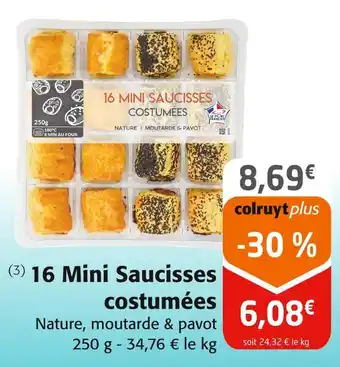 Colruyt 16 Mini Saucisses costumées offre