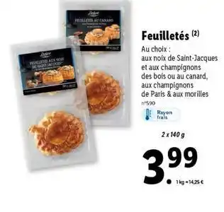 Lidl Deluxe - feuilletes offre
