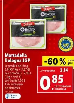 Lidl Dulano - mortadella bologna igp offre