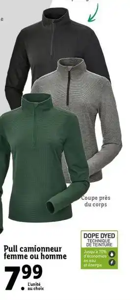 Lidl Parkside - pull camionneur femme ou homme offre