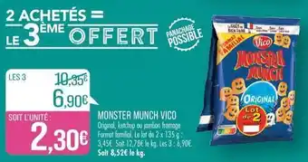 Match Vico - monster munch offre