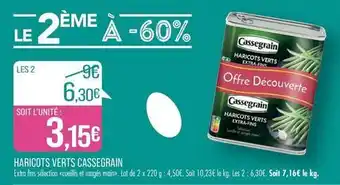 Match Cassegrain - haircots verts offre