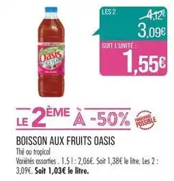 Match Oasis - boisson aux fruits offre