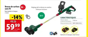 Lidl PARKSIDE Brosse de surface sans fil offre