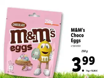 Lidl M&M’s Choco Eggs offre