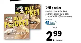 Lidl Trattoria Alfredo Déli pocket offre