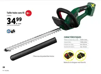 Lidl PARKSIDE Taille-haies sans fil offre