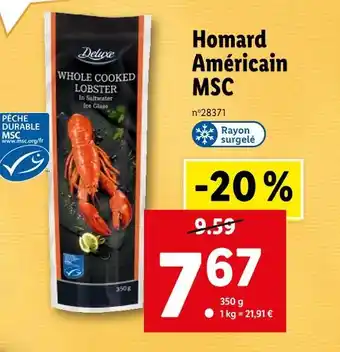 Lidl Deluxe Homard Américain offre