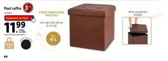 Lidl Pouf coffre offre