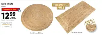 Lidl LIVARNO Home Tapis en jute offre