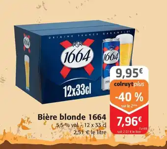 Colruyt Bière blonde 1664 offre