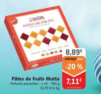 Colruyt Pâtes de fruits Motta offre