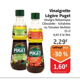Colruyt Vinaigrette Légère Puget offre