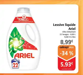 Colruyt Lessive liquide Ariel offre