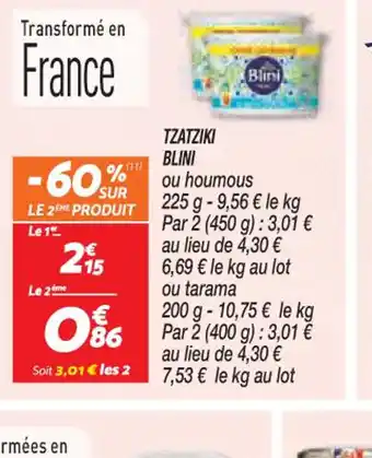 Netto TZATZIKI BLINI offre