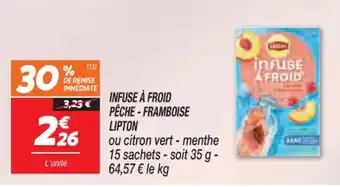 Netto INFUSE À FROID PÊCHE-FRAMBOISE offre