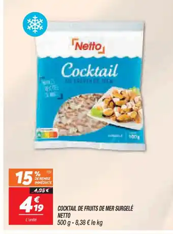 Netto COCKTAIL DE FRUITS DE MER SURGELÉ NETTO offre