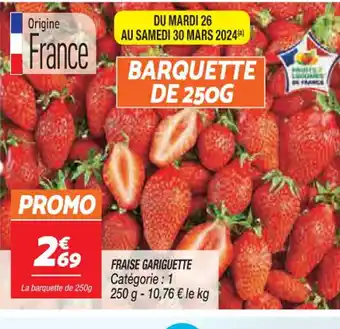 Netto FRAISE GARIGUETTE offre
