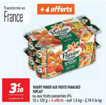 Netto YAOURT PANIER AUX FRUITS PANACHÉS YOPLAIT offre