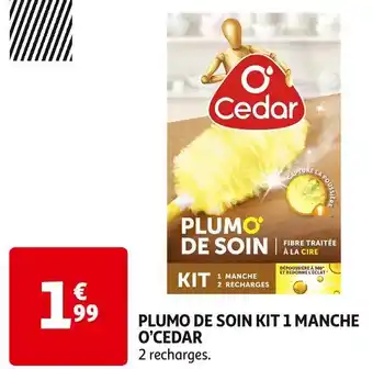 Auchan O’CEDAR PLUMO DE SOIN KIT 1 MANCHE offre